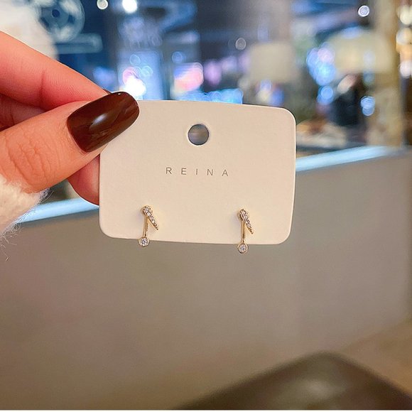 💙💕Last one Dainty Zircon Stud Earrings - Picture 8 of 13